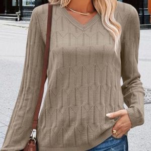   Early Fall Fashion Womens Sweaters School Outfits for Teachers Long Sleeve Tops Business Casual Plus Size Winter Clothes Dressy Work Blouses Khaki XL : Clothing, Shoes & Jewelry