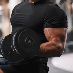   Men’s Compression Athletic T-Shirt, Short Sleeve Quick Dry Gym Shirt, Lightweight Stretch Workout Top for Fitness Black : Sports & Outdoors