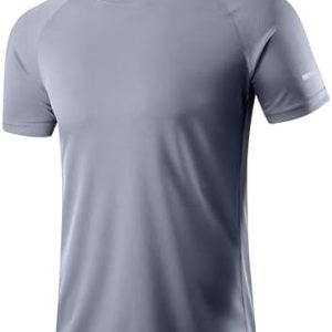   Men’s Active Quick Dry Crew Neck T Shirts | Athletic Running Gym Workout Short Sleeve Tee Tops Bulk Grey : Clothing, Shoes & Jewelry